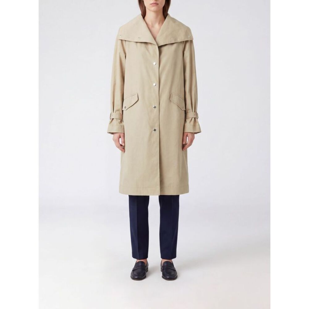 Toteme Women Toteme Relaxed Fit Knee-Length Organic Cotton Trench Coat